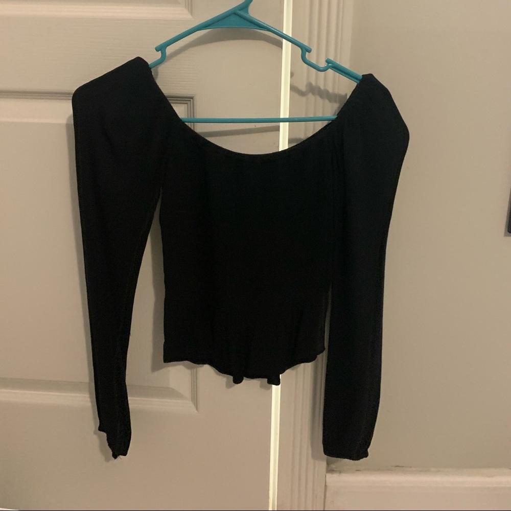 hollsiter ribbed black crop too